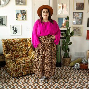 3x Hayden Leopard Print Maxi skirt new with tags!